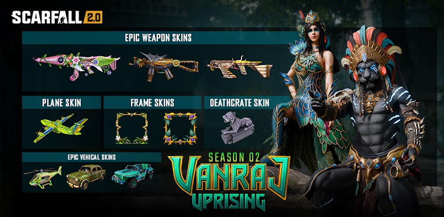 ScarFall 2.0 : Battle Royale 1.2.0 [MOD Menu APK][Magic Headshot][Magic Bodyshot][No Ammo][Skyshot][Fly Hack] & More