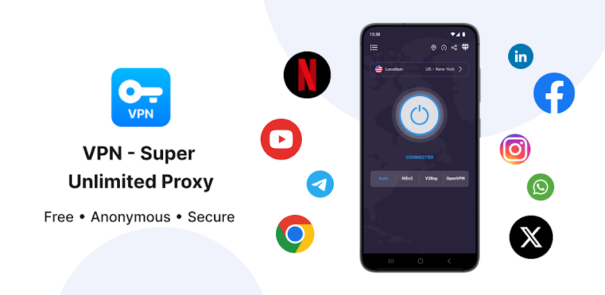 VPN – Super Unlimited Proxy 2.18.0 [Unlocked VIP]