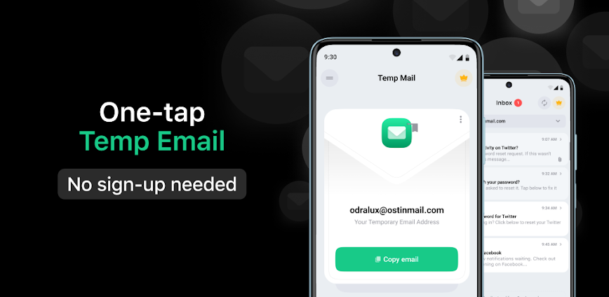 Temp Mail – Temporary Email 4.09 MOD APK | Premium